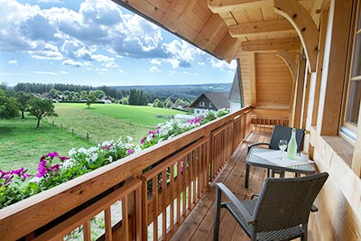 Balkon mit herrlichem Schwarzwaldpanorama