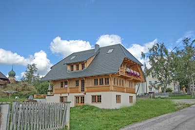 Unser Haus aus heimischem Weißtannenholz